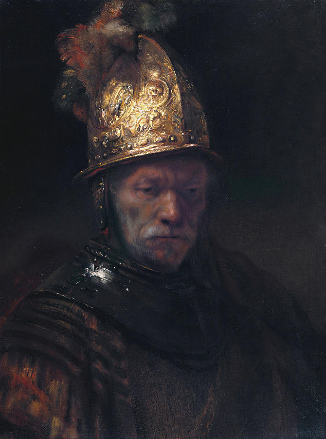 Still Life Painting - The Man with the Golden Helmet #2 by Rembrandt van Rijn