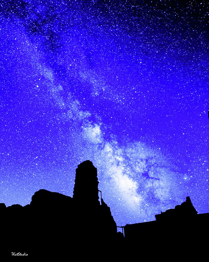The Milky Way Over the Crest House #3 Photograph by Tim Kathka