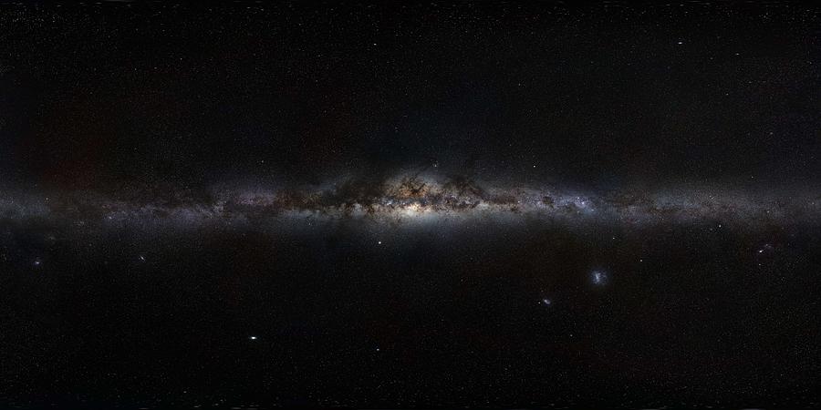 The Milky Way panorama #2 Painting by Celestial Images