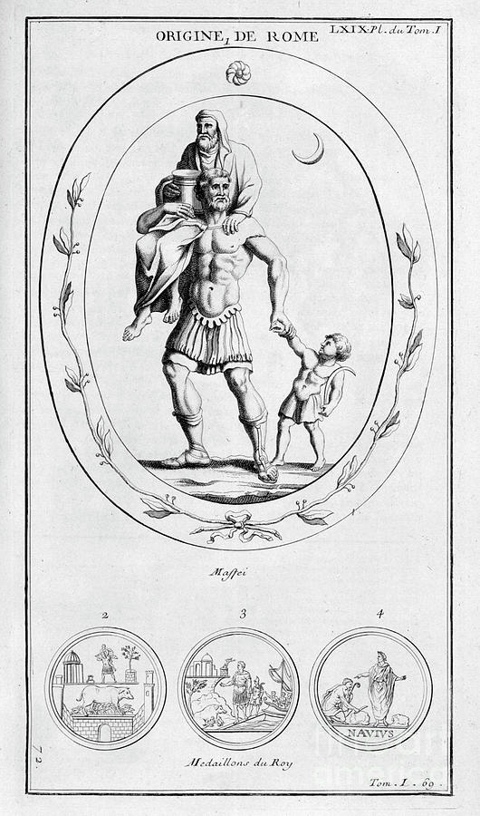 The Origin Of Rome, 1757. Artist #2 Drawing by Print Collector