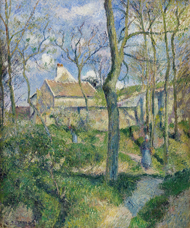 Camille Pissarro Painting - The Path to Les Pouilleux, Pontoise #2 by Camille Pissarro