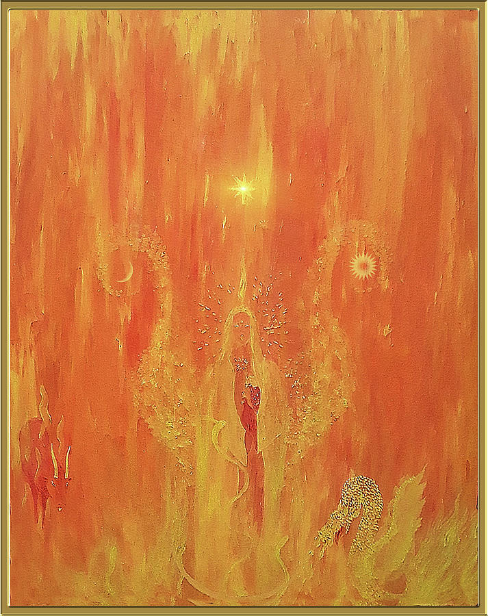 The Psychic Being #3 Painting by Harald Dastis
