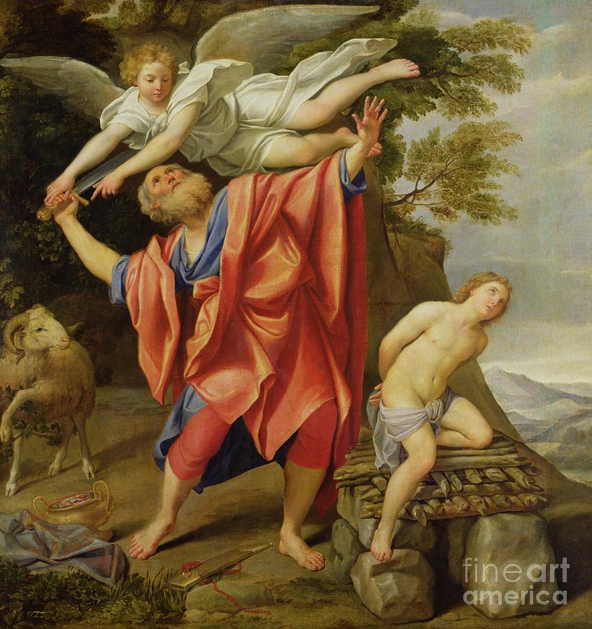 Animal Painting - The Sacrifice Of Isaac by Domenichino