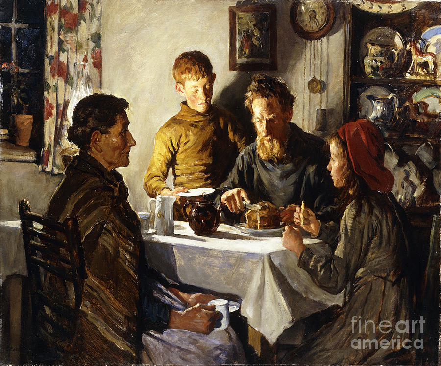The Saffron Cake, 1920 Painting by Stanhope Alexander Forbes