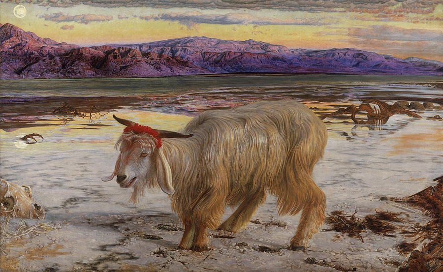 William Holman Hunt Painting - The Scapegoat #2 by William Holman Hunt