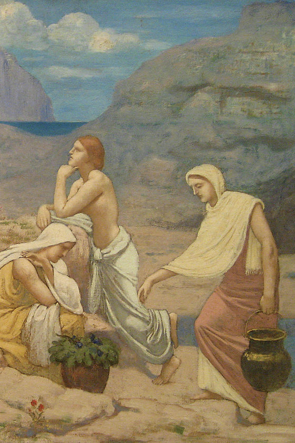 Music Painting - The Shepherds Song #2 by Pierre Puvis  de Chavannes