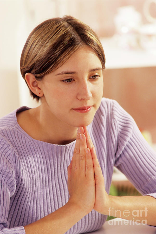 Thoughtful Woman #2 by Science Photo Library