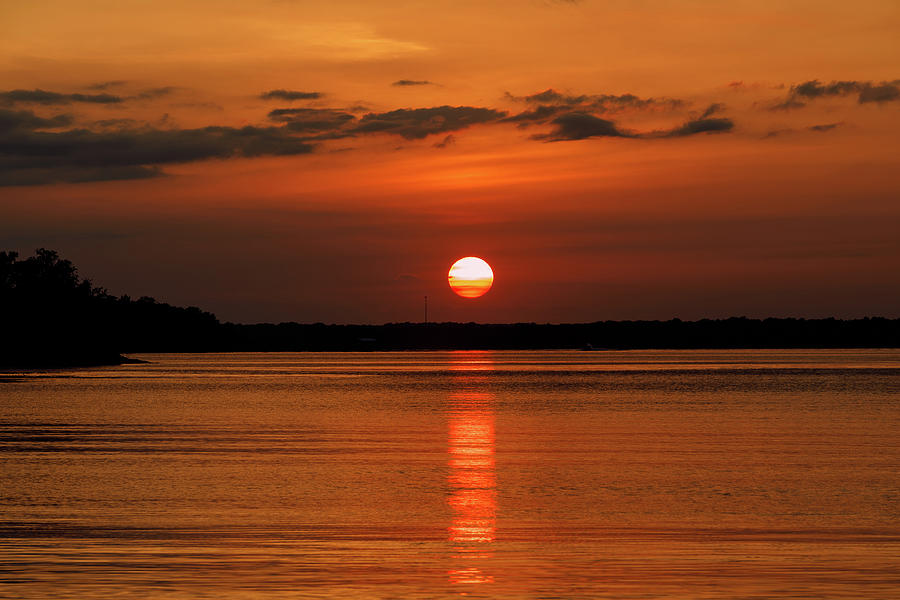 Thunderbird Lake Sunset Photograph by Doug Long | Fine Art America