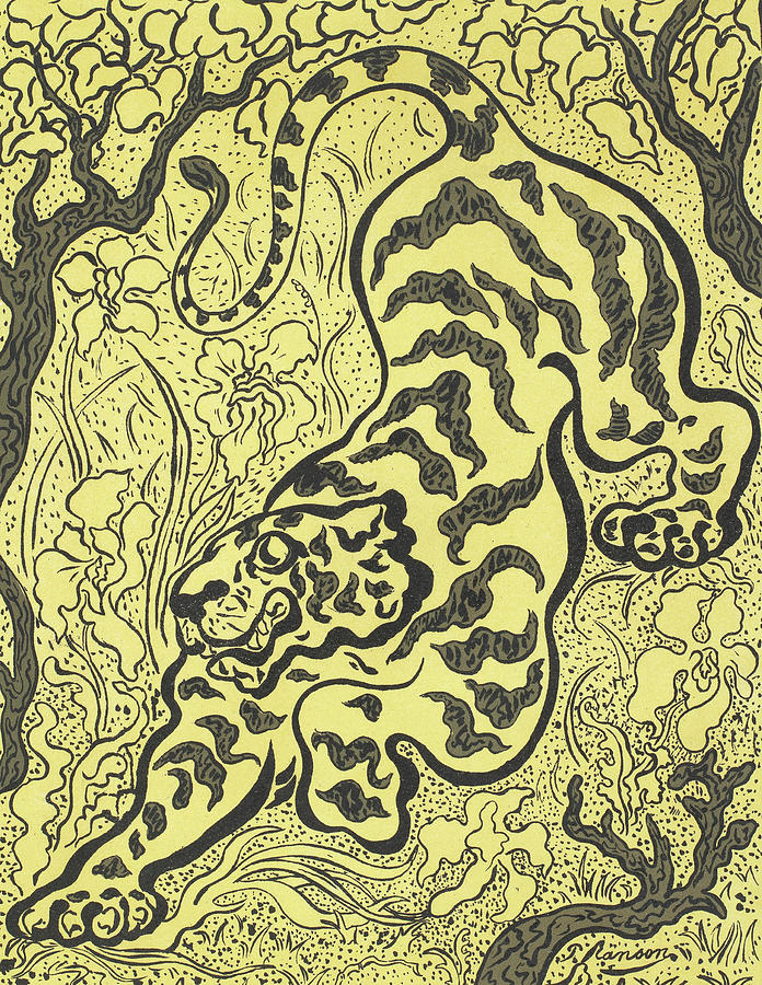 Tiger Painting - Tiger in the Jungle #2 by Paul Ranson