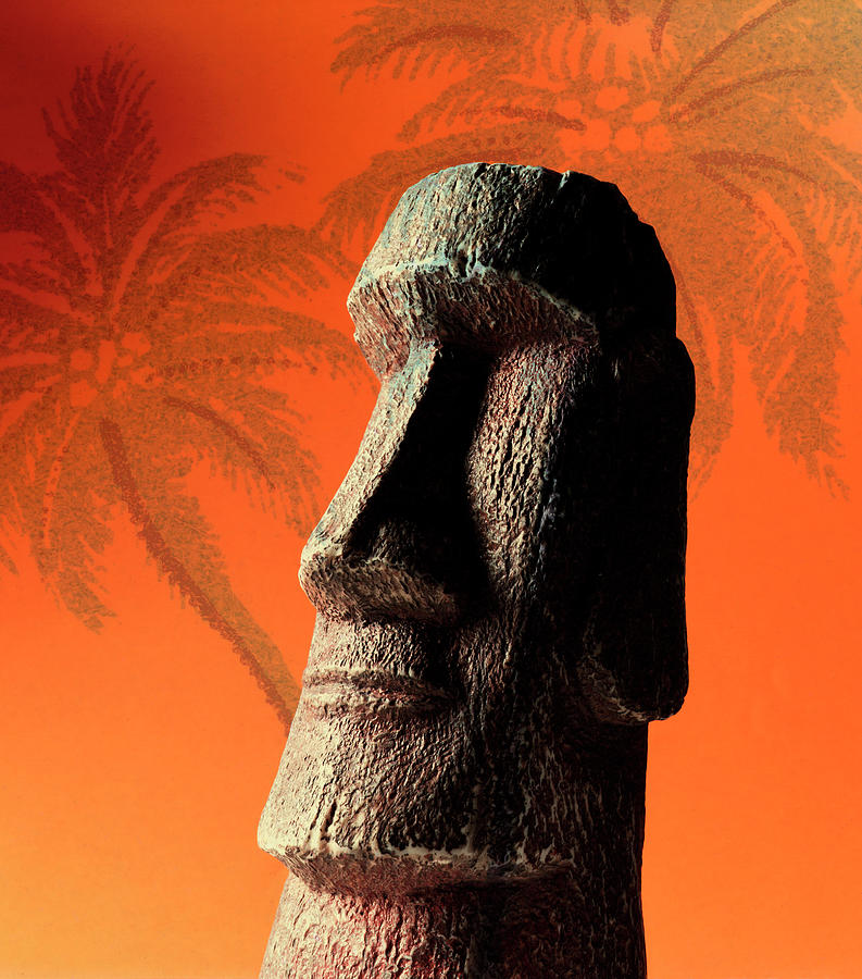 Vintage Drawing - Tiki Figure #2 by CSA Images