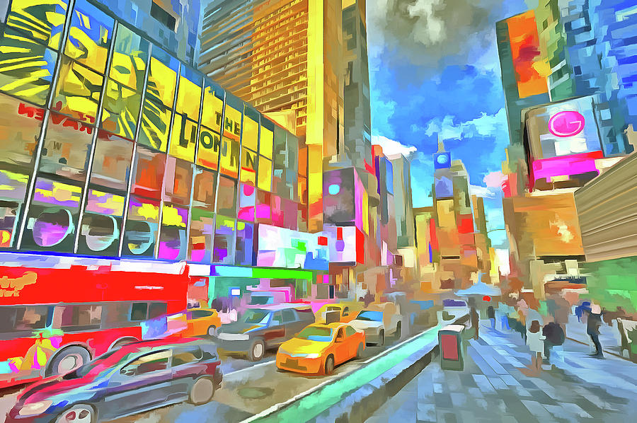 Times Square Pop Art #2 Photograph by David Pyatt