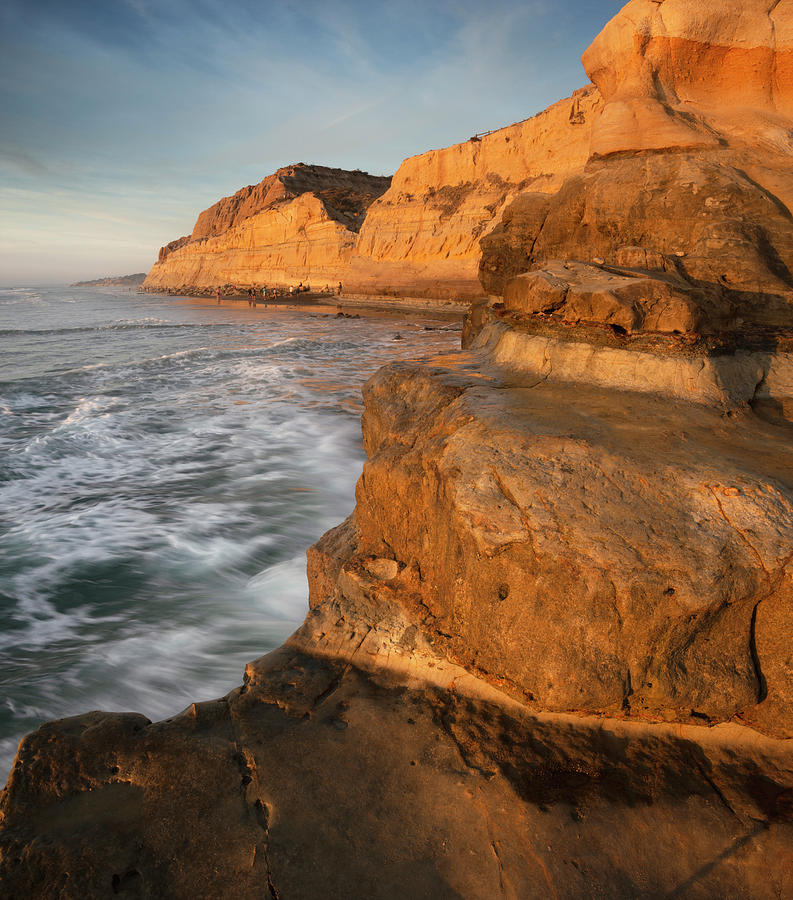 San Diego Photograph - Torrey Pines Beach Sunset #2 by William Dunigan