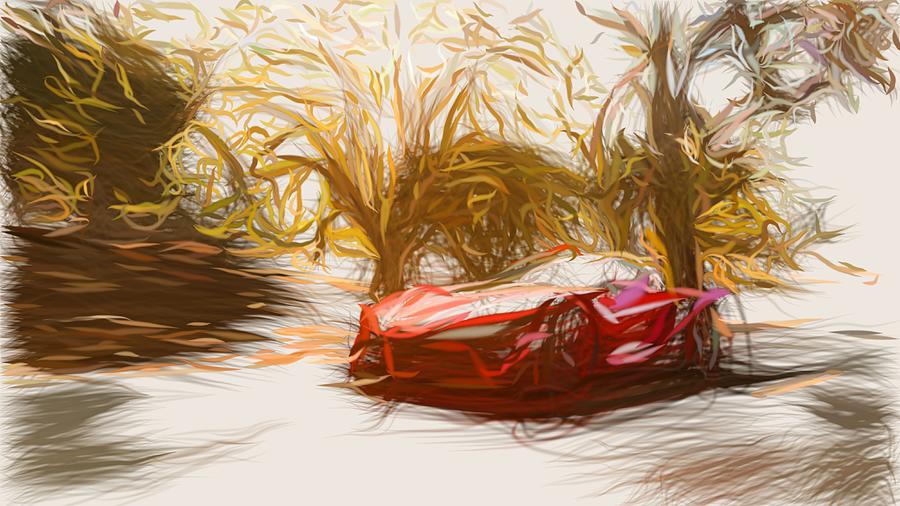 Toyota FT 1 Drawing #3 Photograph by CarsToon Concept