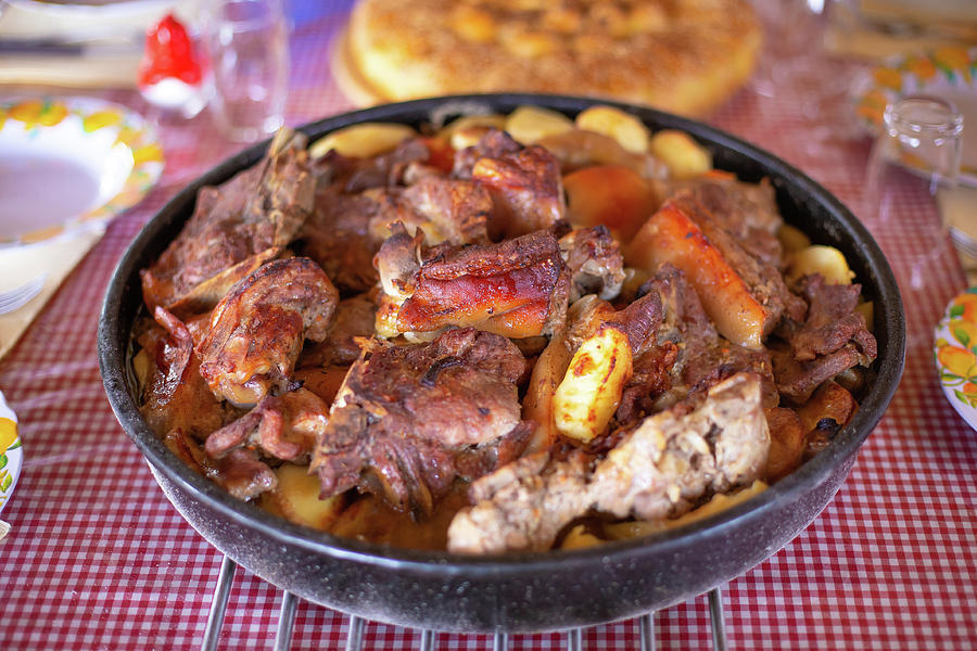Traditional croatian meat and vegetables dish peka #2 Photograph by Brch Photography