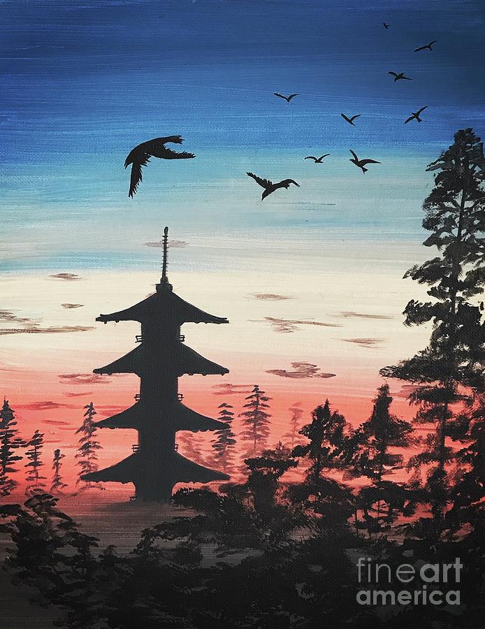 japanese themed painting