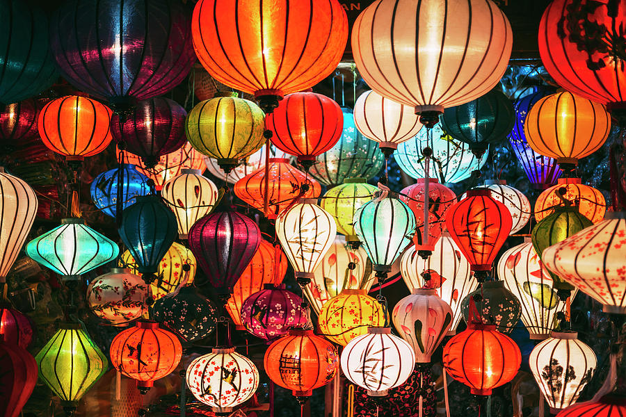 Traditional lamps in Hoi An, Central Vietnam Photograph by Eduardo ...