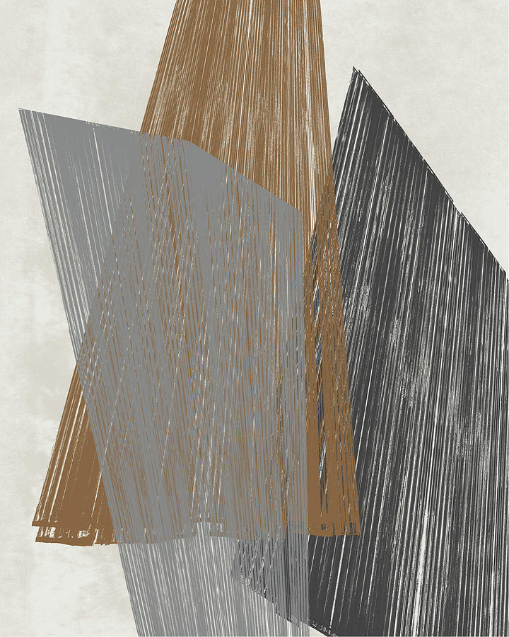 Triangle Stripes I #2 Painting by Jennifer Goldberger
