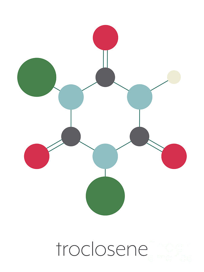 Troclosene Molecule Photograph by Molekuul/science Photo Library - Fine ...