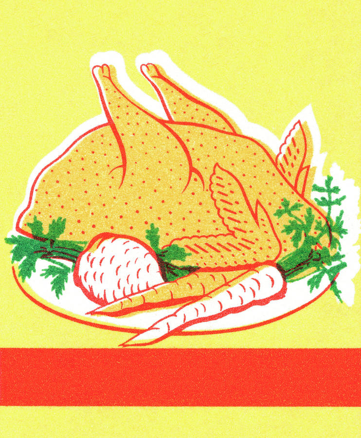 Carrot Drawing - Turkey #2 by CSA Images