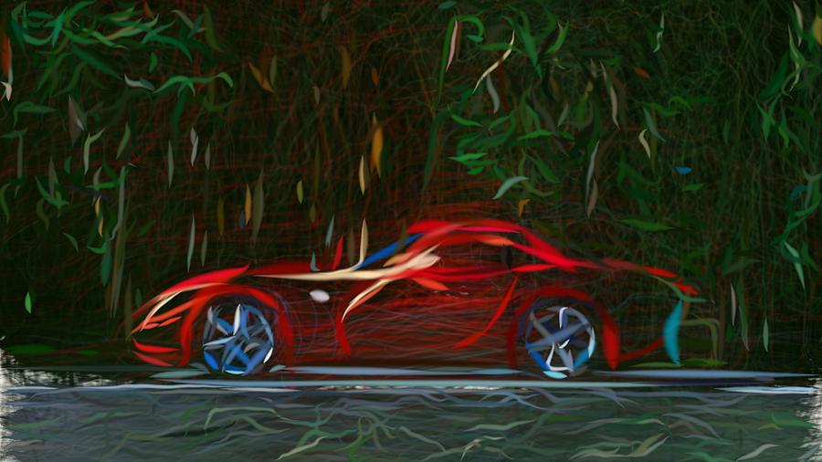 TVR Tuscan Draw #2 Digital Art by CarsToon Concept