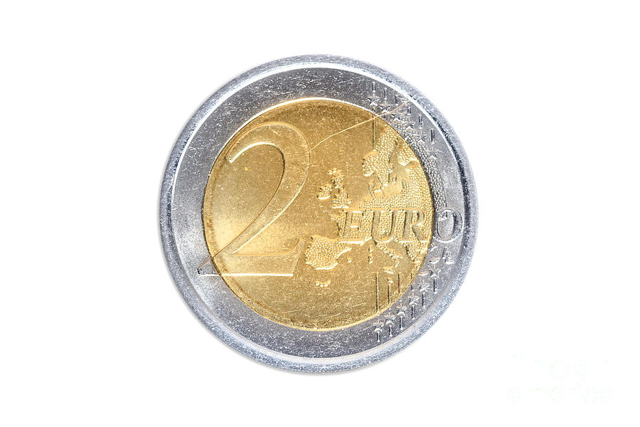 Two Euro Coin #2 Photograph by Benny Marty