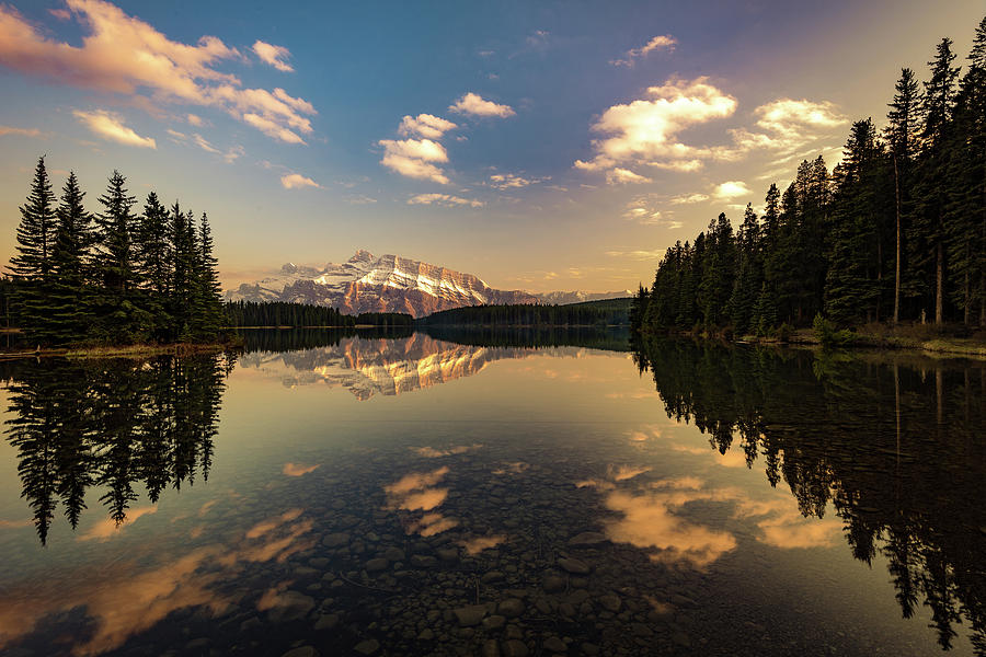 Two Jack Lake and Mount Rundle by Peter OReilly Two Jack Lake and Mount Rundle by Peter OReilly