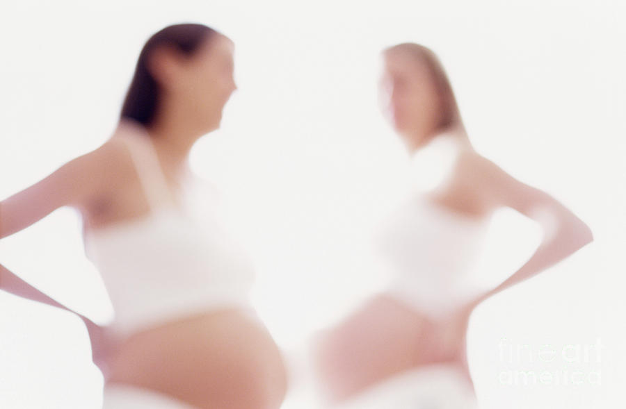 Two Pregnant Women #2 Photograph by Paul Whitehill/science Photo Library