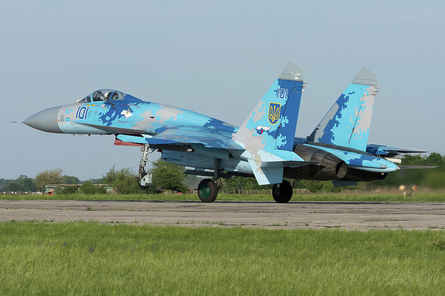 Ukrainian Air Force Su-27 At Mirgorod Photograph by Simone Marcato - Pixels