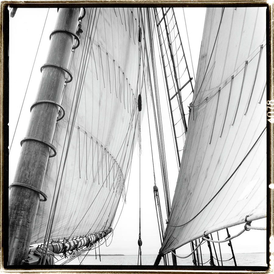 Rope Photograph - Under Sail II #2 by Laura Denardo