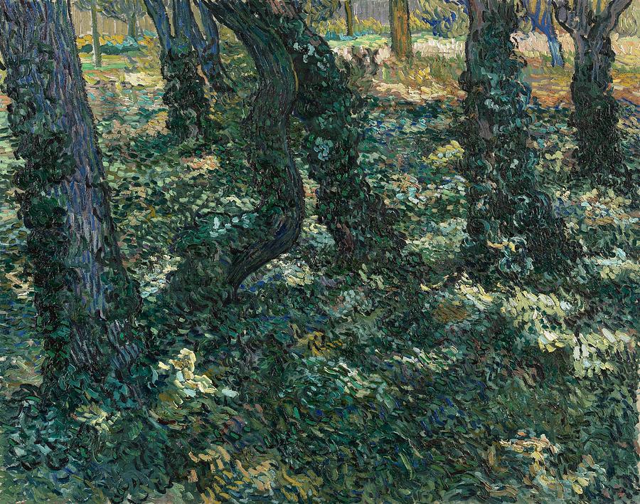Undergrowth. Painting by Vincent van Gogh -1853-1890-