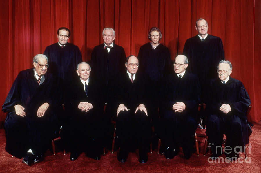 United States Supreme Court Justices Photograph by Bettmann