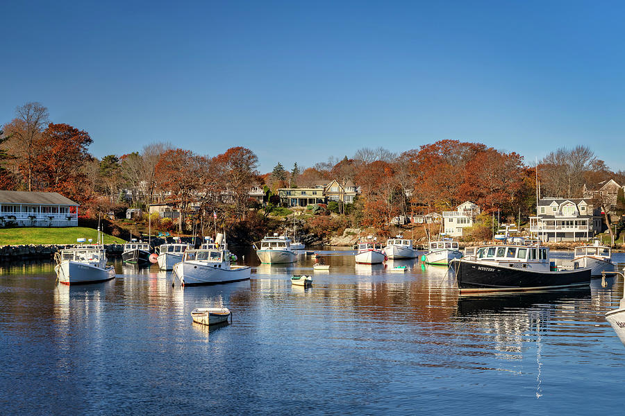 Usa, Maine, Ogunquit Perkins Cove Digital Art by Claudia Uripos - Fine ...