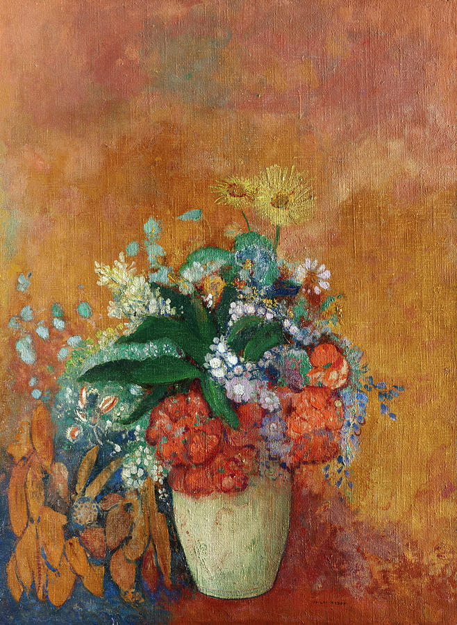 Odilon Redon Painting - Vase Of Flowers, 1905 by Odilon Redon Odilon Redon Painting - Vase Of Flowers, 1905 by Odilon Redon