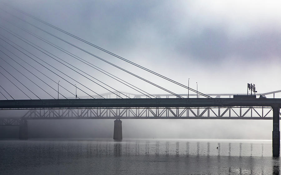 Veterans Memorial Bridge Over The Ohio River #2 Photograph by Cavan Images Veterans Memorial Bridge Over The Ohio River #2 Photograph by Cavan Images