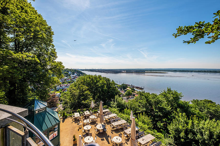 View From The Sllberg To Blankenese And The River Elbe In Hamburg, North Germany, Germany #2 Photograph by Arnt Haug