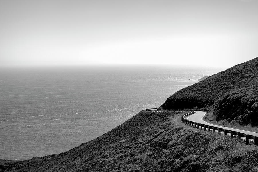 View Of Curving Coastal Road, Marin #2 Photograph by Panoramic Images