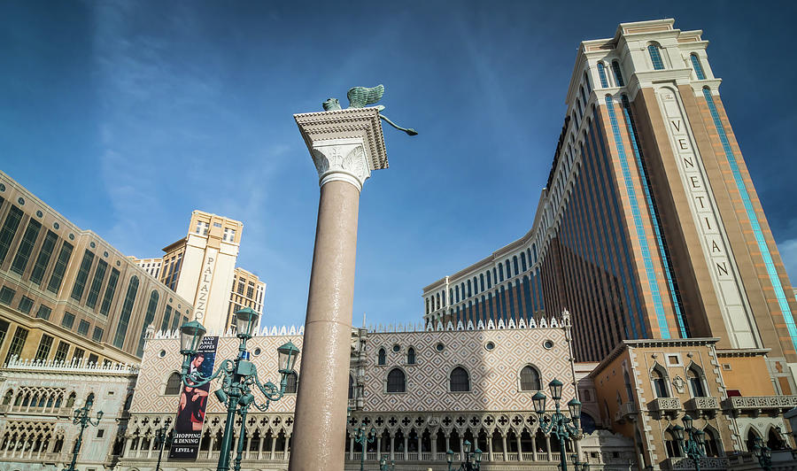 View of The Venetian Hotel Resort and Casino  #2 Photograph by Alex Grichenko