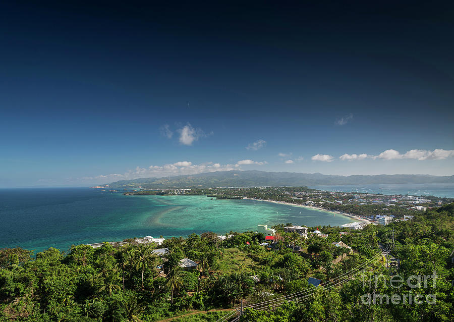 View Of Tropical Boracay Island Landscape And Coast In Philippin Photograph