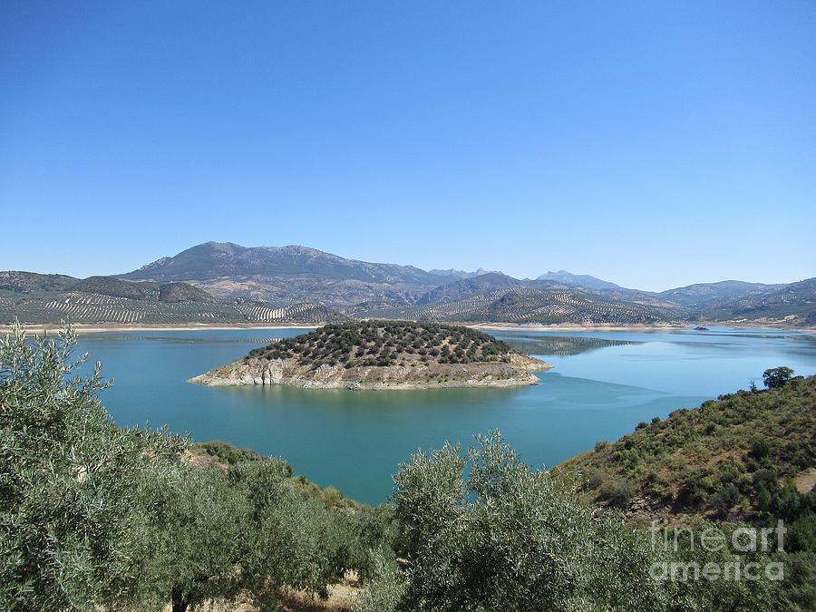 View on the lake near Iznajar #2 Photograph by Chani Demuijlder