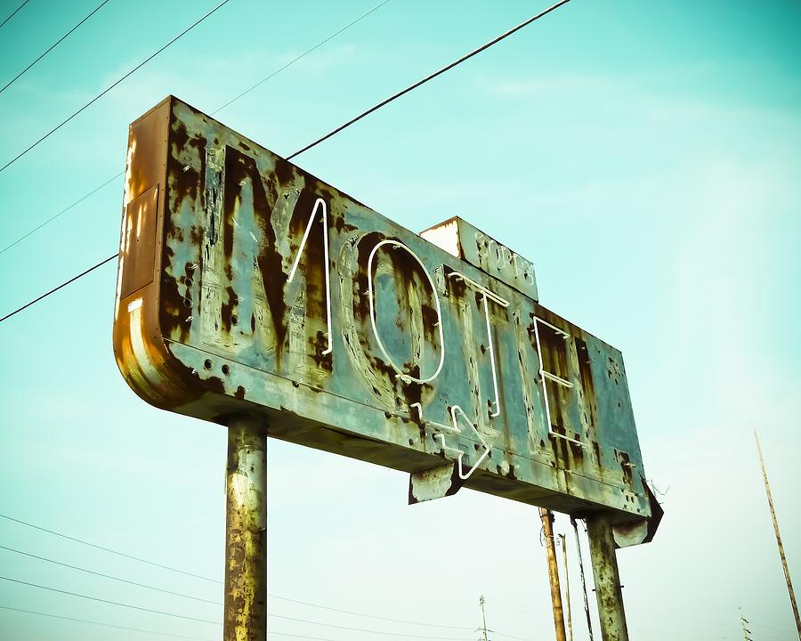 Sign Photograph - Vintage Motel I #2 by Recapturist