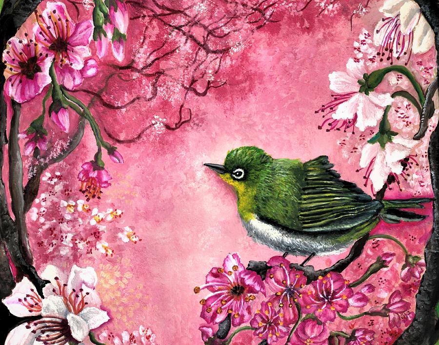 Spring visitor Painting by Tara Krishna
