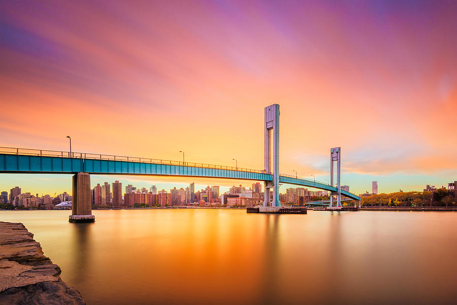 New York City Photograph - Wards Island Bridge Crossing The Harlem #2 by Sean Pavone