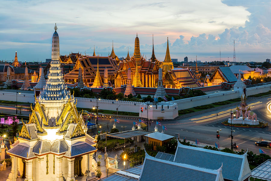 Landscape Photograph - Wat Phra Kaew, Temple Of The Emerald #2 by Prasit Rodphan