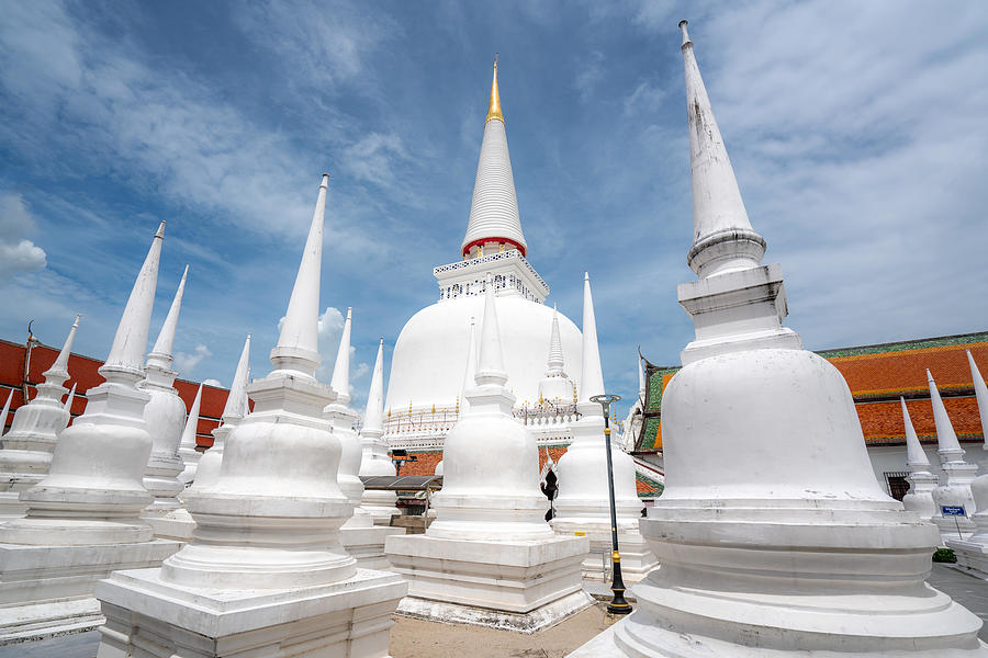 Architecture Photograph - Wat Phra Mahathat Woramahawihan #2 by Prasit Rodphan