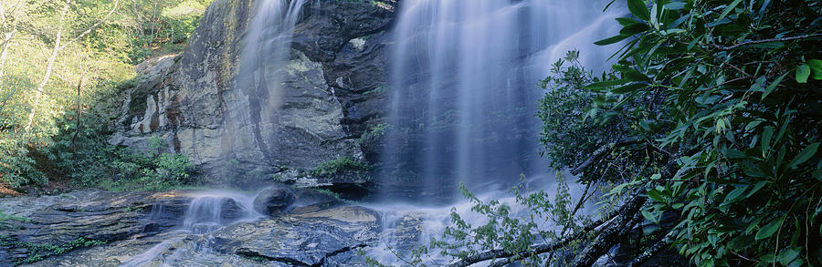 Waterfall In A Forest, Glen Falls Photograph by Panoramic Images - Fine ...