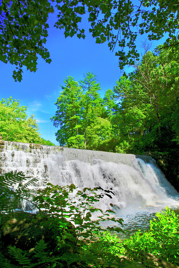 Waterfall Over Weir Dam Blue Ridge Parkway Virginia by The American Shutterbug Society Waterfall Over Weir Dam Blue Ridge Parkway Virginia by The American Shutterbug Society