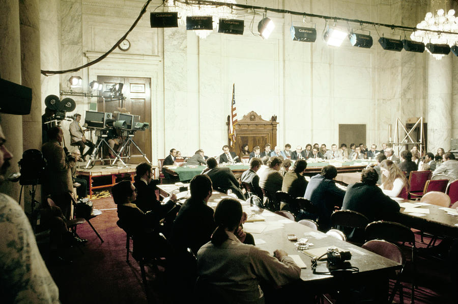 Watergate Hearing, 1973 Photograph by Granger