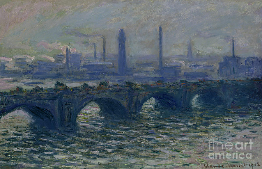 Waterloo Bridge, 1902 Painting by Claude Monet