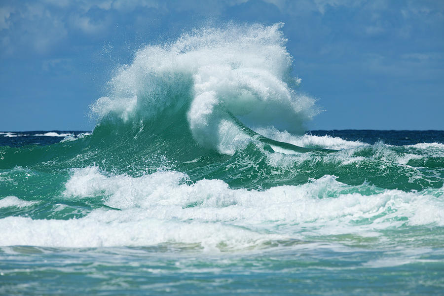 Waves In The Ocean, Coral Sea, Surfers Photograph by Panoramic Images ...