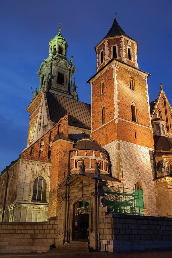 Wawel Cathedral at Night in Krakow #2 Photograph by Artur Bogacki